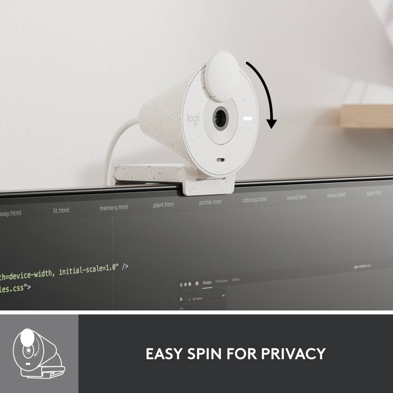 Logitech BRIO 300 Full HD USB-C Webcam Off-White