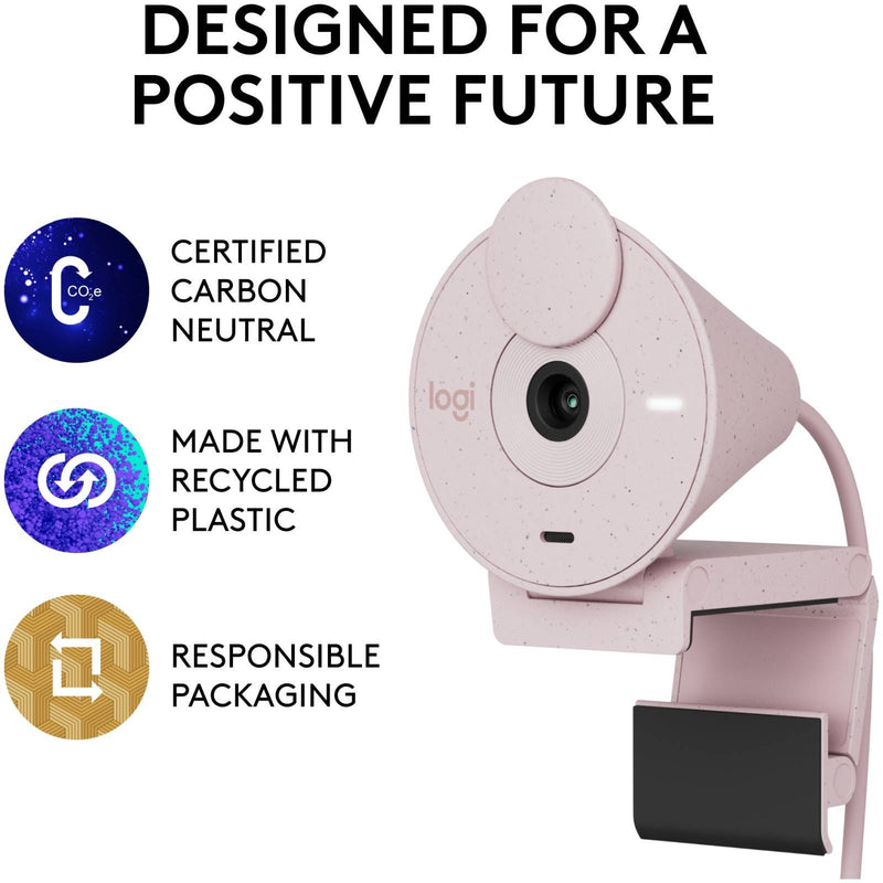 Logitech BRIO 300 Full HD Webcam Rose