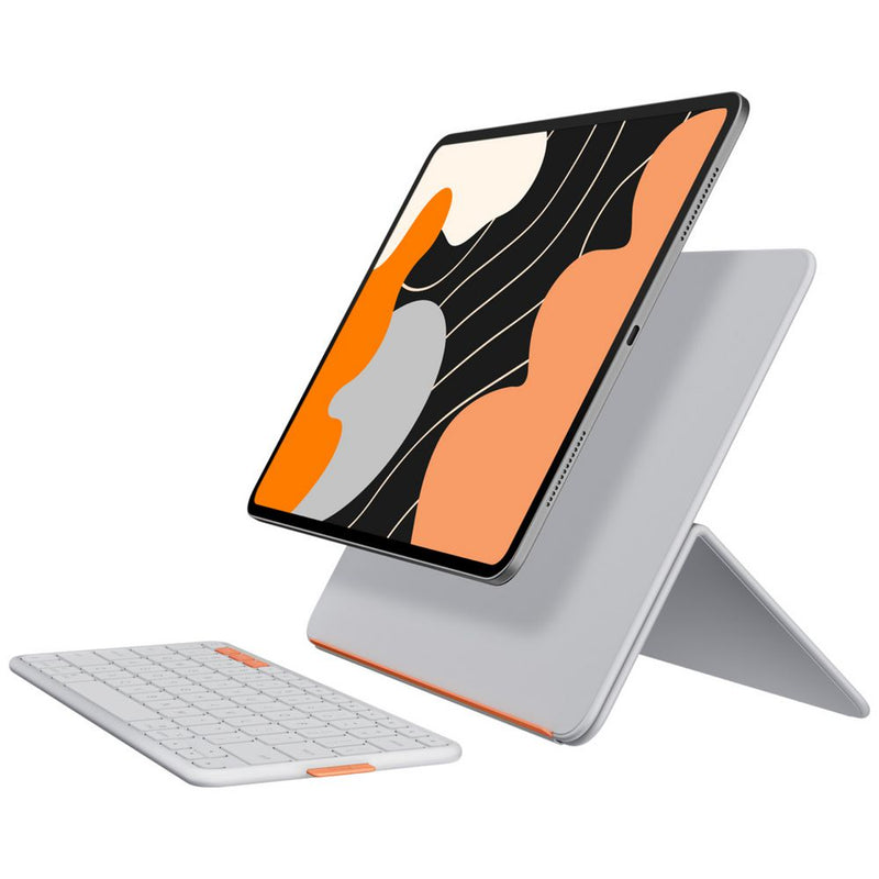 Logitech Flip Folio for iPad Pro & Air 11-inch Keyboard Case Pale Grey