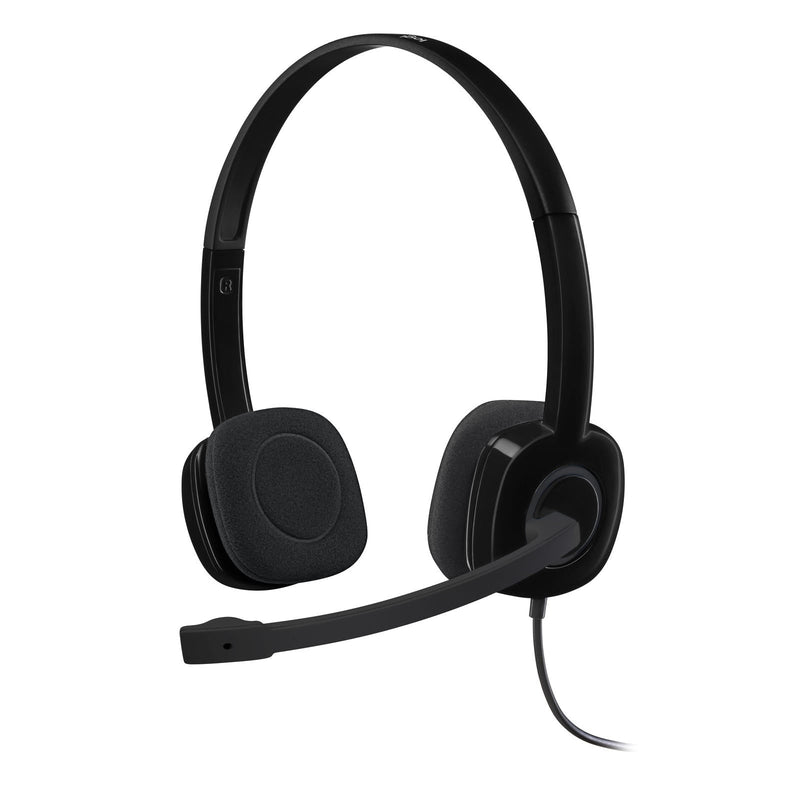 Logitech H151 Stereo Wired Headset Black