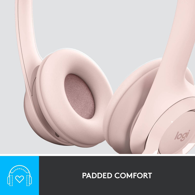 Logitech H390 USB Wired Headset Rose