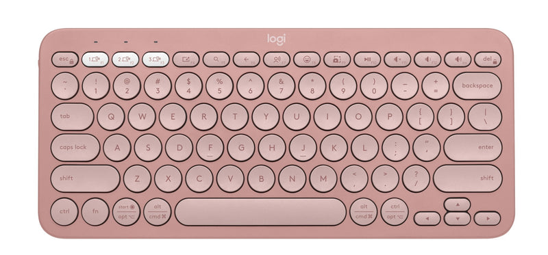 Logitech Pebble Keys 2 K380s Wireless Keyboard Tonal Rose