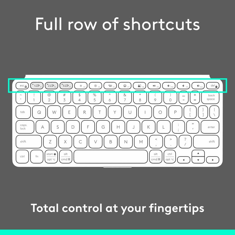 Logitech Keys-To-Go 2 Universal Wireless Keyboard Pale Grey