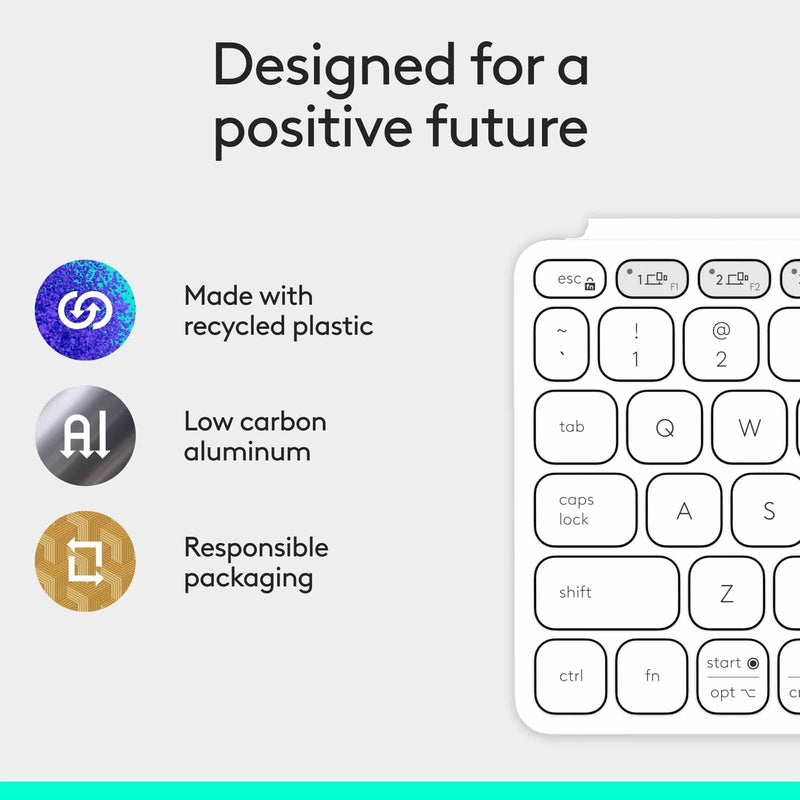 Logitech Keys-To-Go 2 Universal Wireless Keyboard Pale Grey