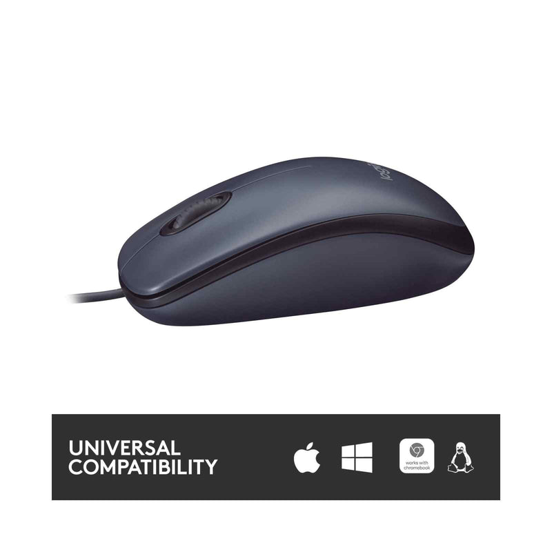 Logitech M100r Basic Wired Optical USB Mouse