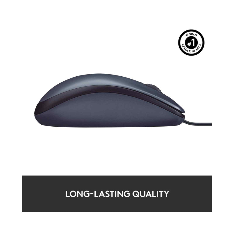 Logitech M100r Basic Wired USB Mouse