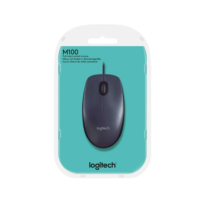 Logitech M100r Basic Wired Optical USB Mouse