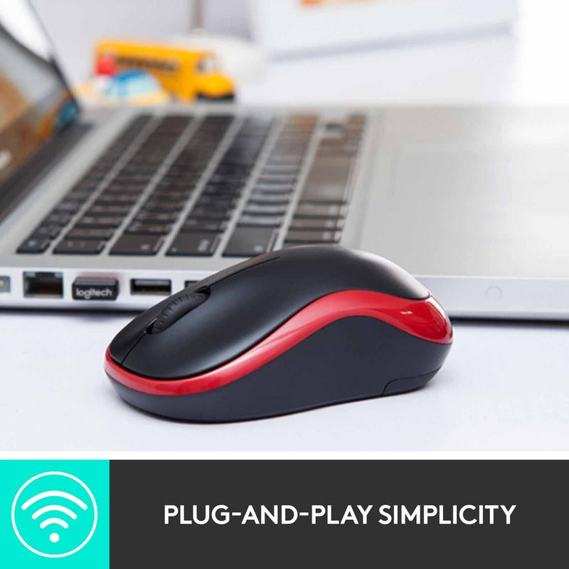 Logitech M185 Basic Wireless Mouse Black