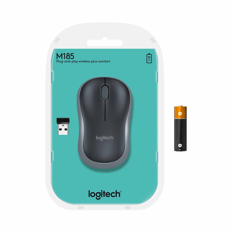Logitech M185 Basic Wireless Mouse Black