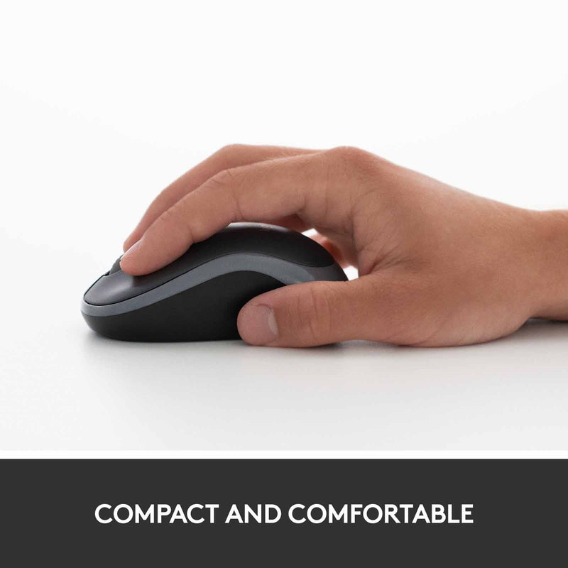 Logitech M185 Basic Wireless Mouse Black