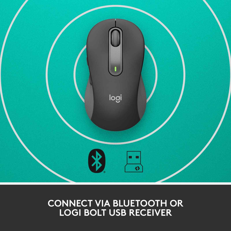 Logitech Signature M650 Large Wireless Mouse Graphite