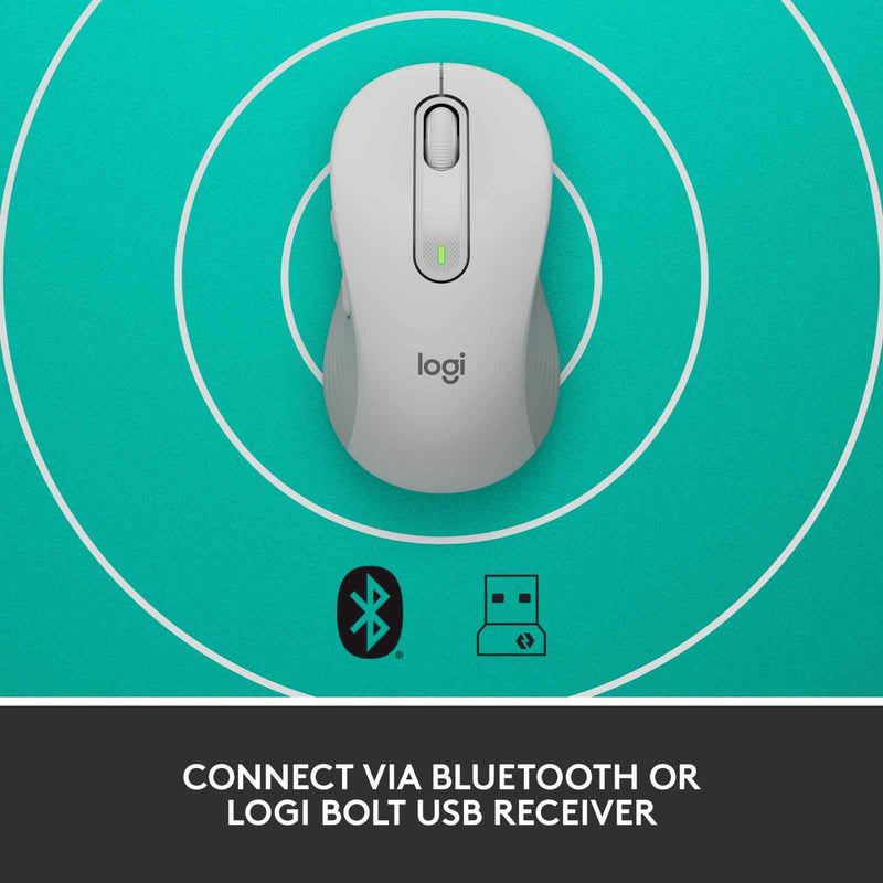 Logitech Signature M650 L Wireless Mouse Off-White