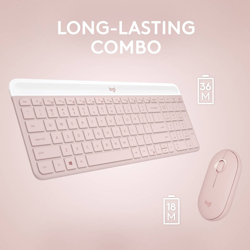 Logitech MK470 Wireless Slim Combo Rose
