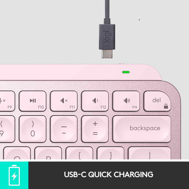Logitech MX Keys Mini Wireless Keyboard Rose