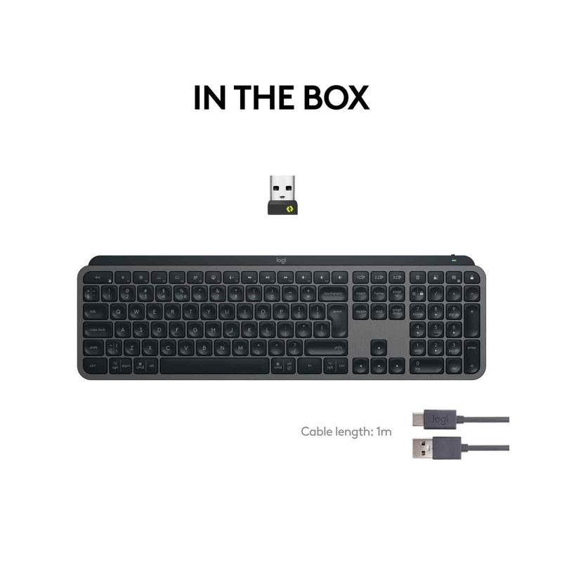 Logitech MX Keys S Wireless Keyboard Graphite