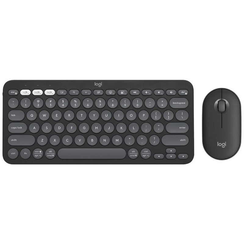 Logitech Pebble 2 Wireless Keyboard and Mouse Combo Tonal Graphite