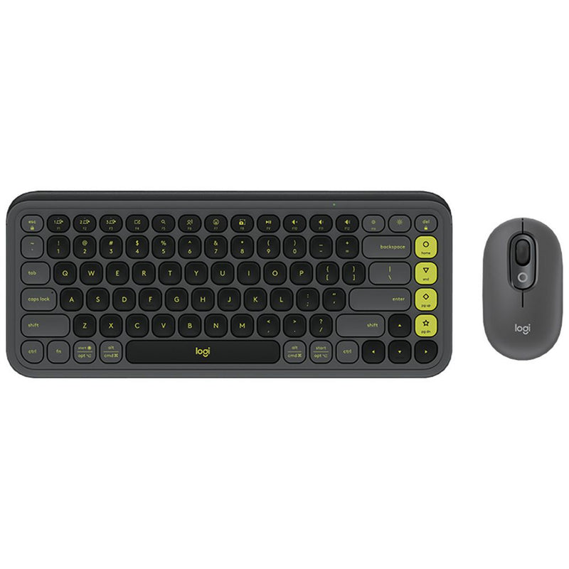Logitech POP Icon Combo Wireless Keyboard and Mouse Graphite