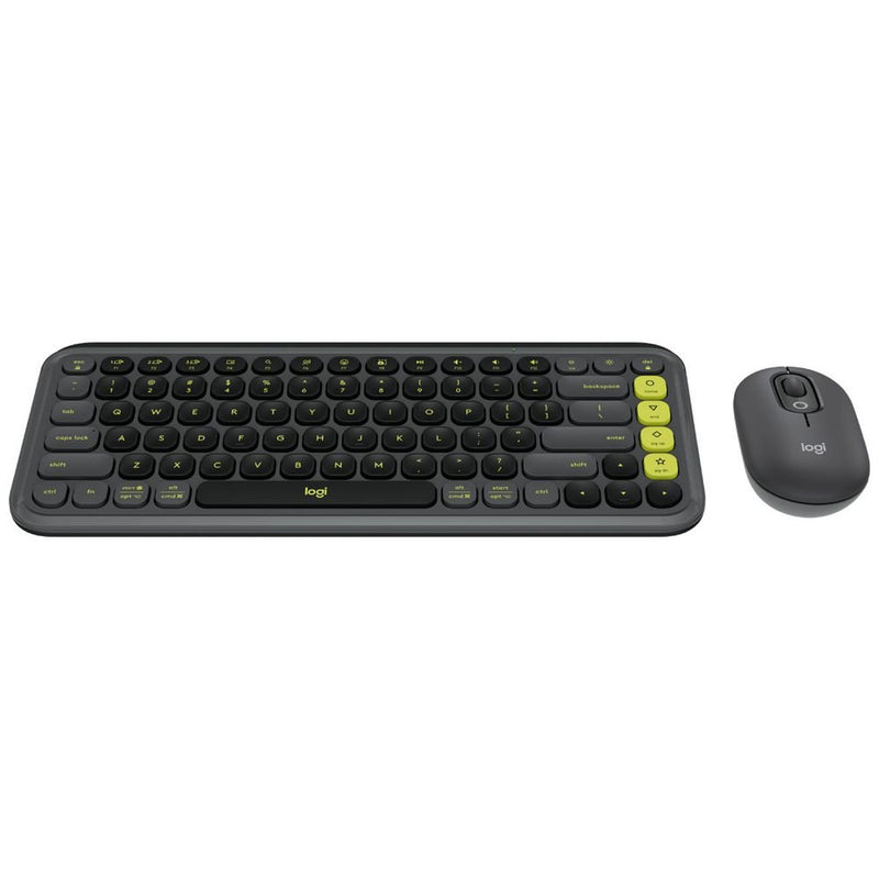 Logitech POP Icon Combo Wireless Keyboard and Mouse Graphite