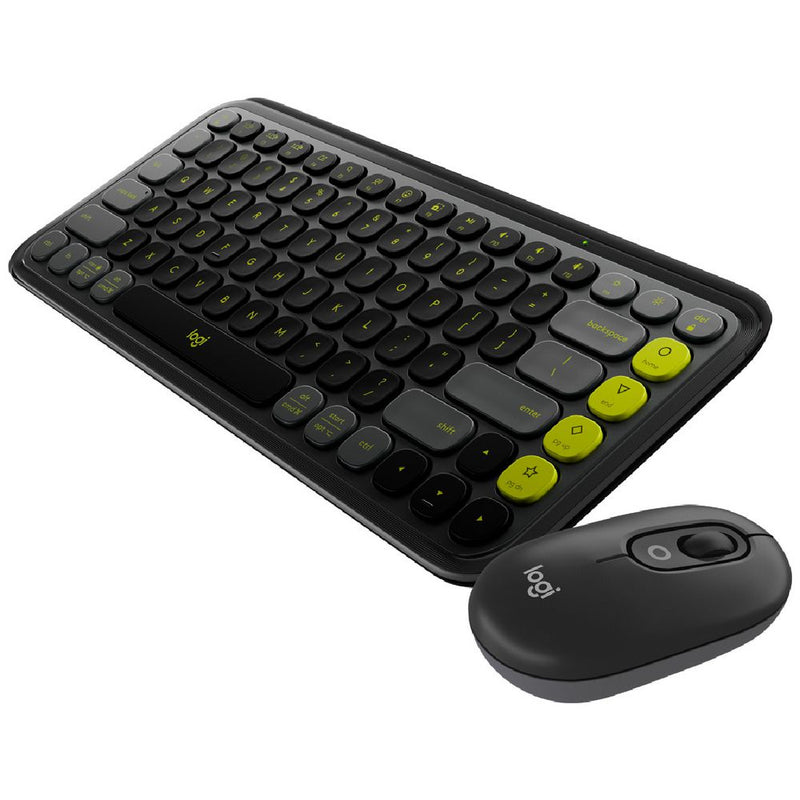 Logitech POP Icon Combo Wireless Keyboard and Mouse Graphite