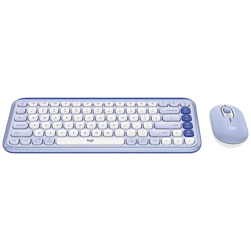 Logitech POP Icon Combo Wireless Keyboard and Mouse Lilac