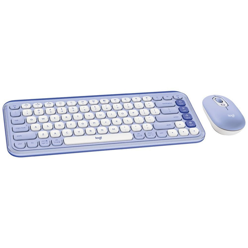 Logitech POP Icon Combo Wireless Keyboard and Mouse Lilac