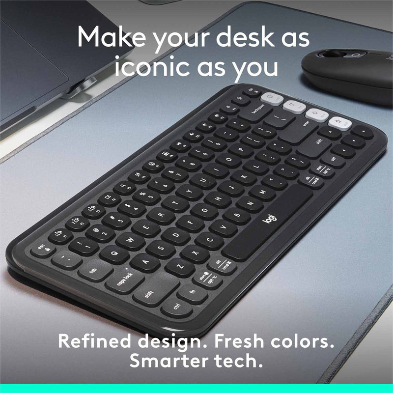 Logitech POP Icon Keys Wireless Keyboard Graphite