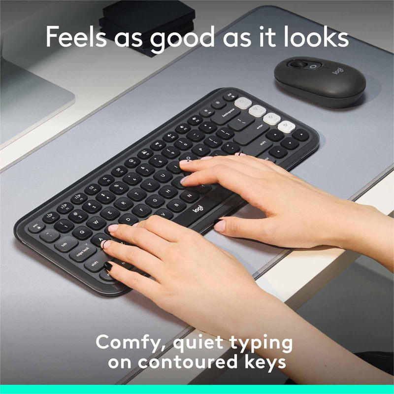 Logitech POP Icon Keys Wireless Keyboard Graphite