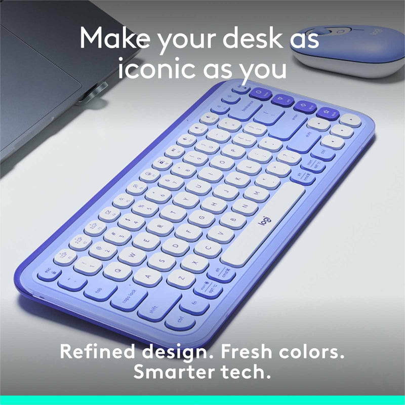 Logitech POP Icon Keys Wireless Keyboard Lilac