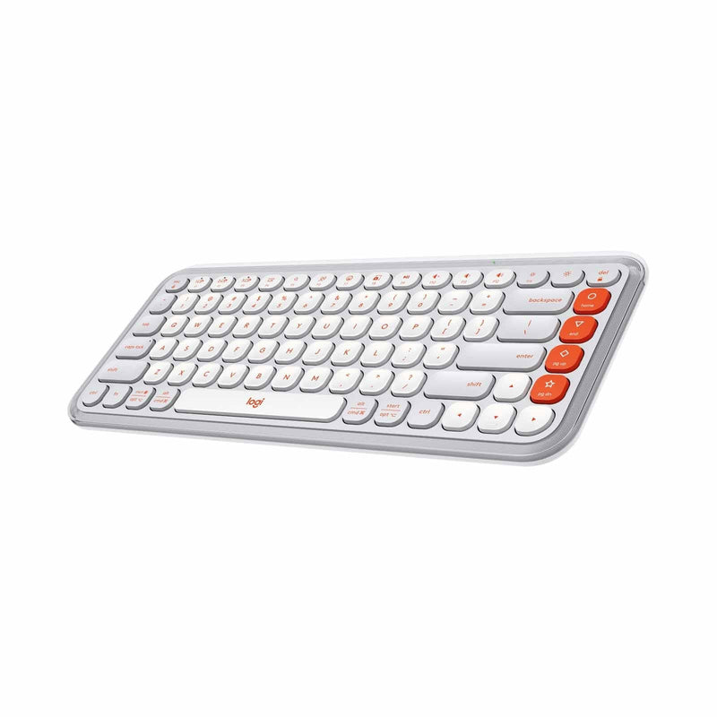 Logitech Pop Icon Keys Wireless Keyboard Off White