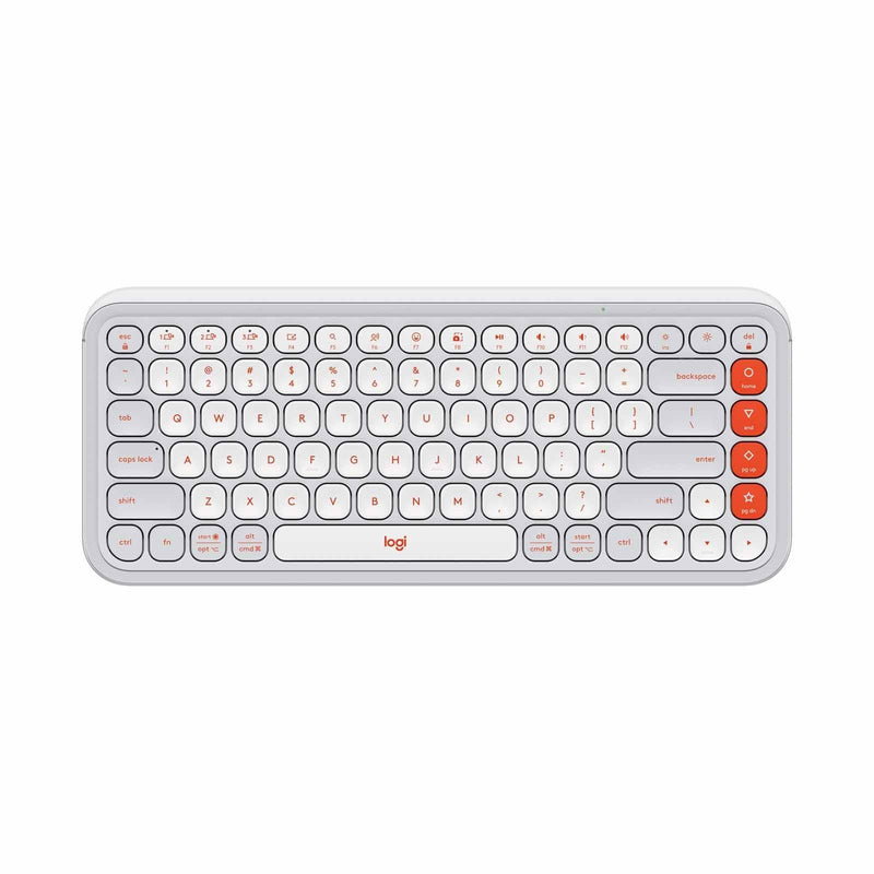 Logitech Pop Icon Keys Wireless Keyboard Off White