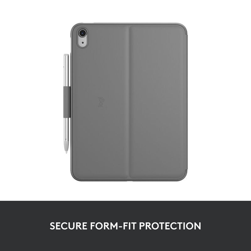 Logitech Slim Folio iPad 10th Gen & A16 Keyboard Case Oxford Grey