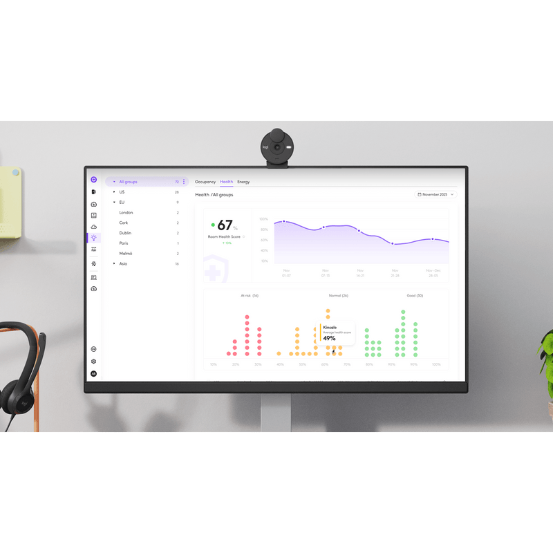 Logitech Spot Presence & Environmental Sensor Off-White