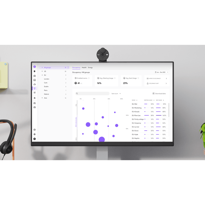 Logitech Spot Presence & Environmental Sensor Off-White