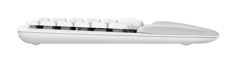 Logitech Wave Keys Ergonomic Wireless Keyboard Pale Grey