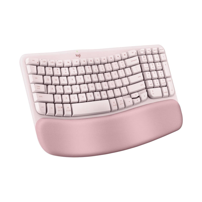 Logitech Wave Keys Ergo Wireless Keyboard Rose