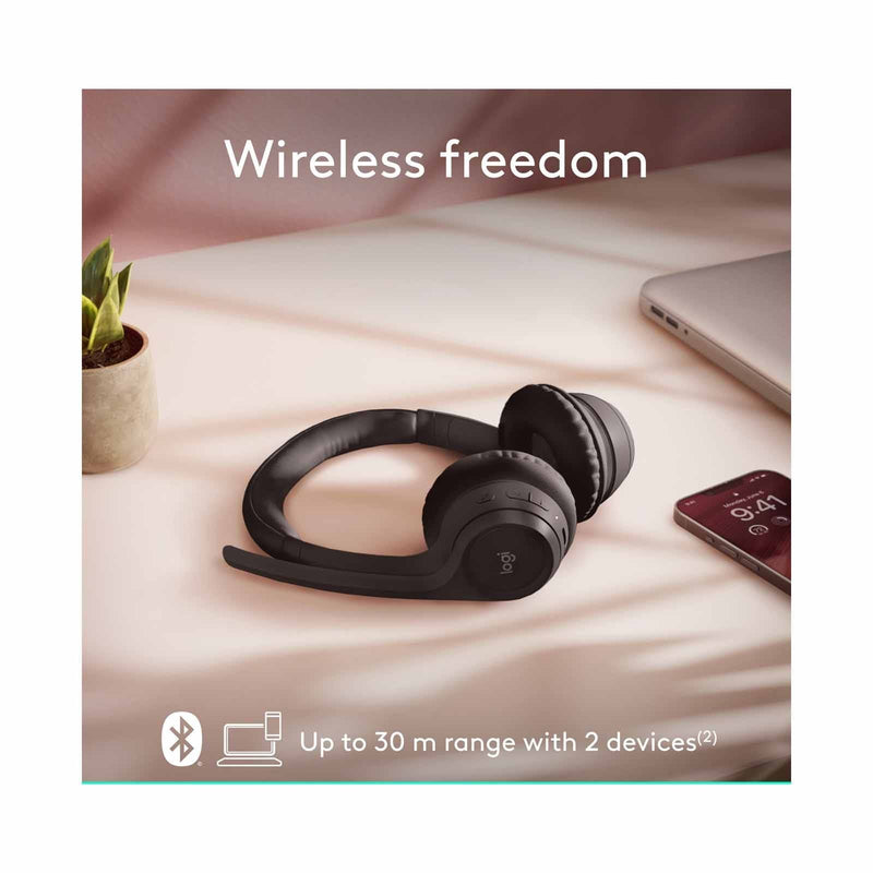 Logitech Zone 300 Wireless Bluetooth Headset Midnight Black