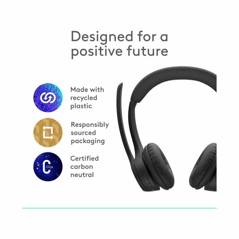 Logitech Zone 300 Wireless Bluetooth Headset Midnight Black