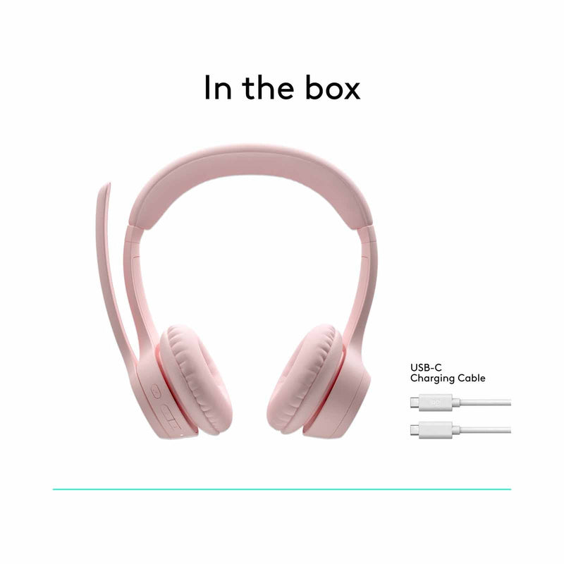 Logitech Zone 300 Wireless Headset Rose