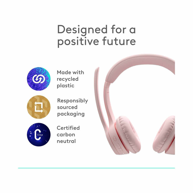Logitech Zone 300 Wireless Headset Rose