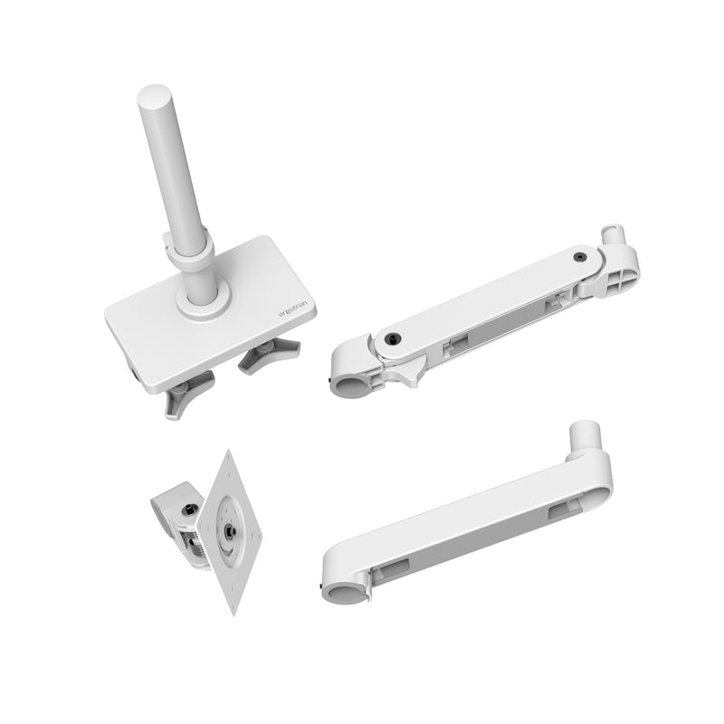 Ergotron LX Pro Tall Pole Desk Monitor Arm White 45-695-290