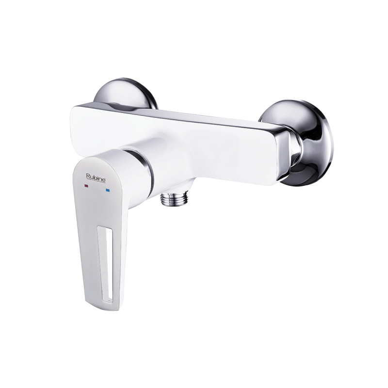 Rubine Shower Mixer White Stylo 9160 WH Hot and Cold