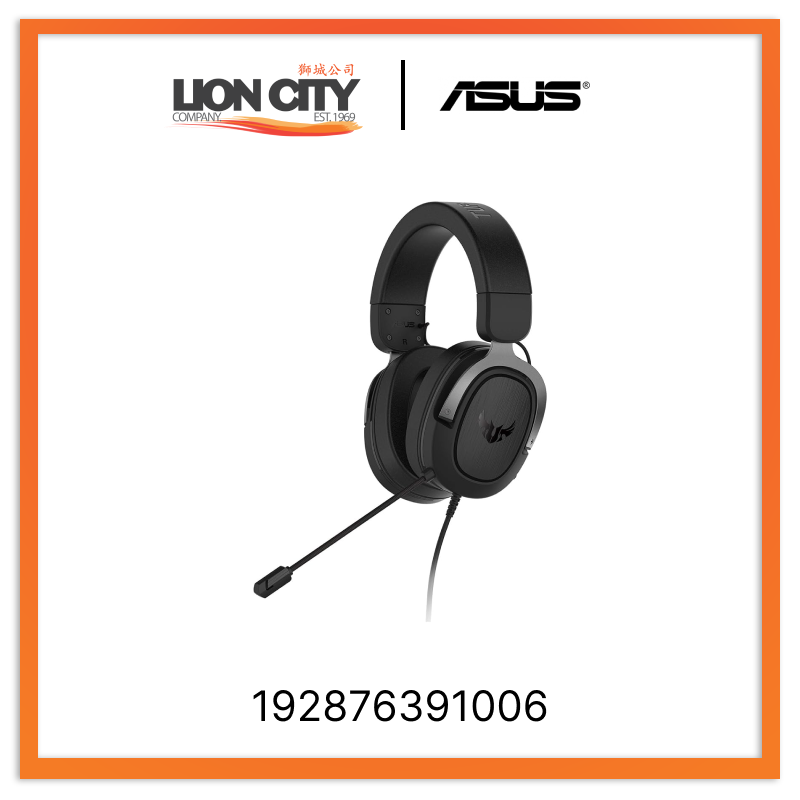 Asus AS TUF GAMING H3 (GUN METAL) 192876391006 Gaming Headset