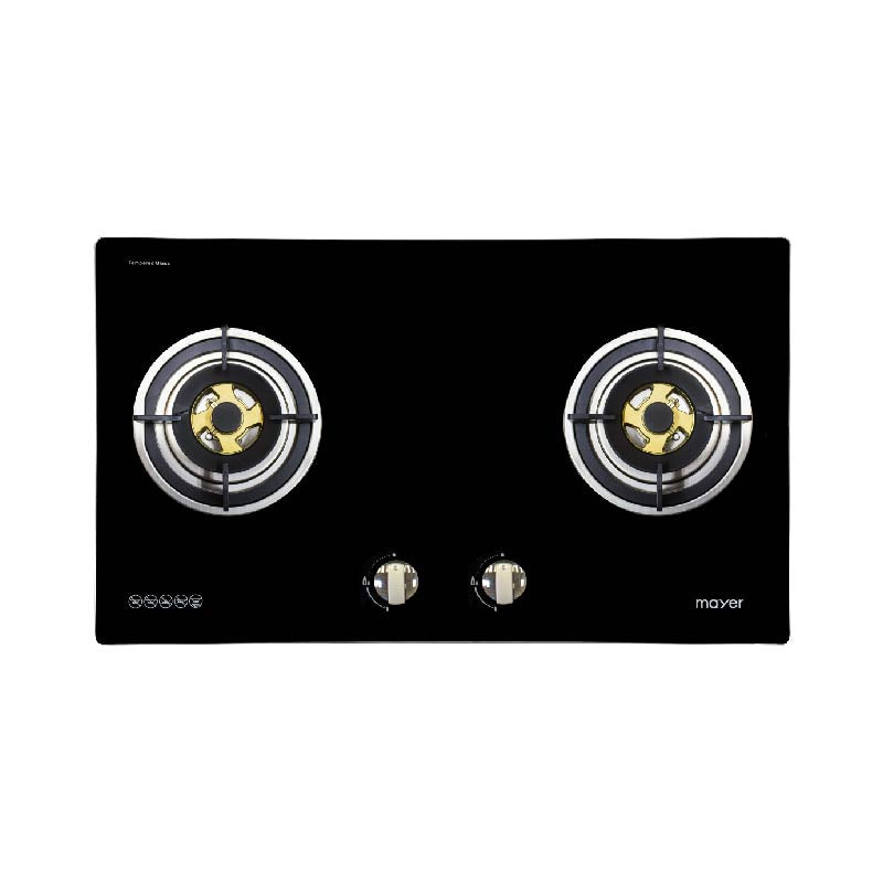 Mayer 78cm 2 Burner Glass Gas Hob MMGH772HI