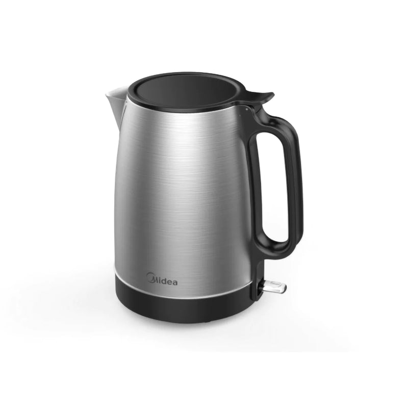 Midea 1.7L Fast Boiling Electric Kettle, Stainless Steel Grey, MK-1703M