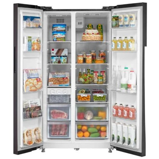 Midea 548L MDRS710FIE28SG Side-by-Side Fridge - Black