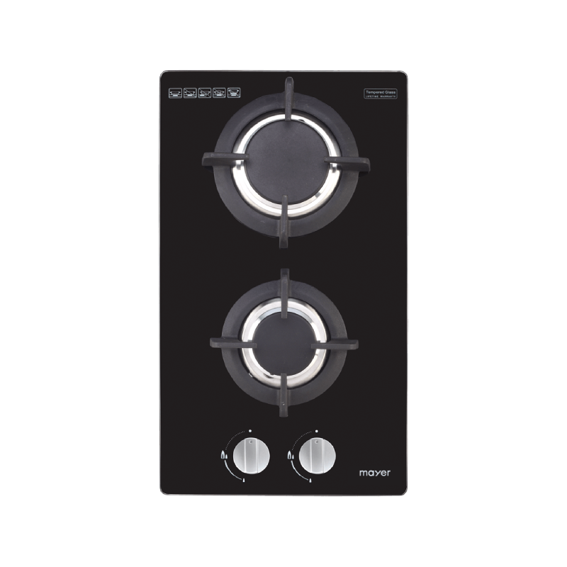 Mayer 30cm 2 Burners Domino Gas Hob MMGH320H