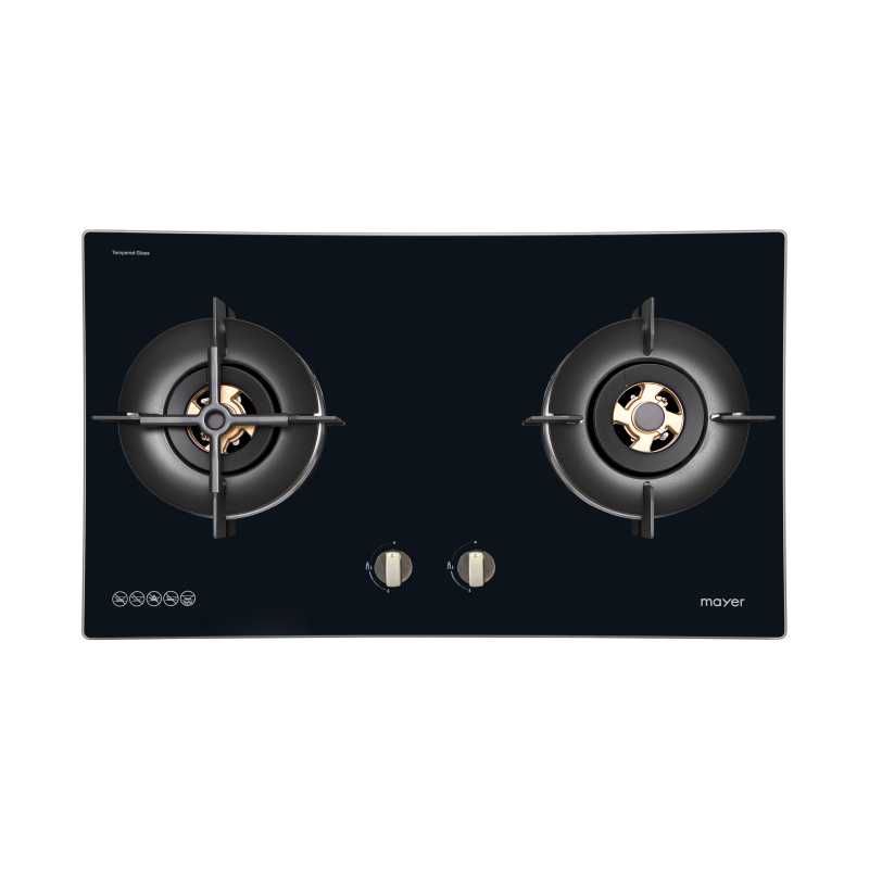 Mayer 86cm 2 Burners Glass Gas Hob MMGH8821HI