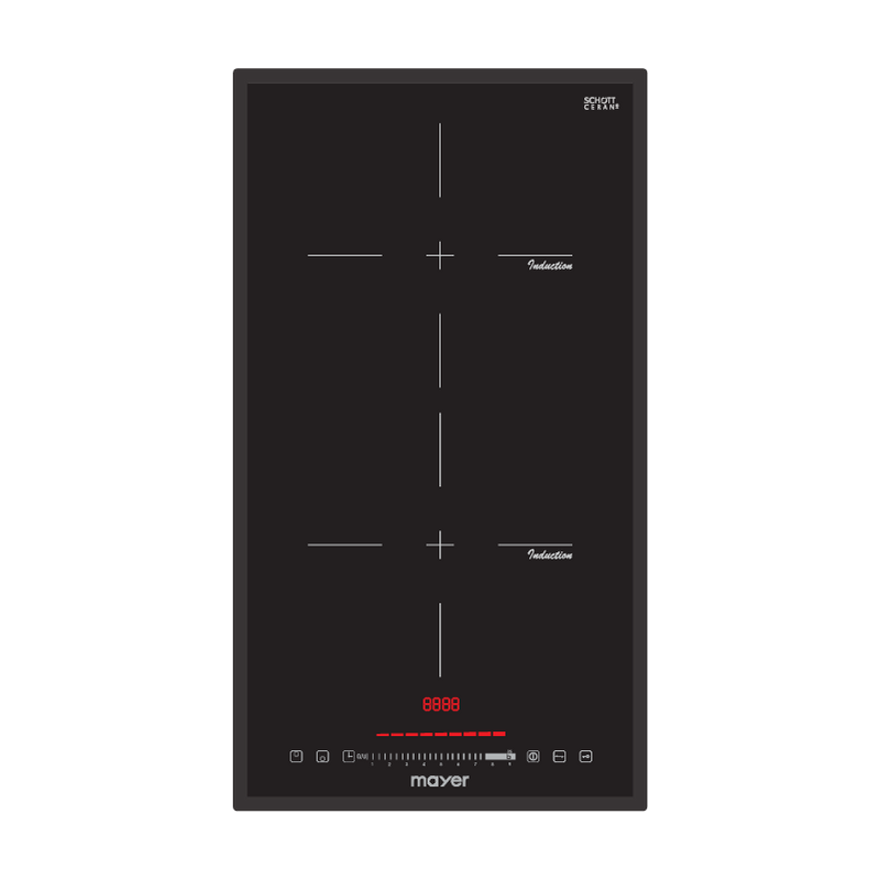 Mayer 30cm 2 Zone Domino Induction Hob MMIH30CS