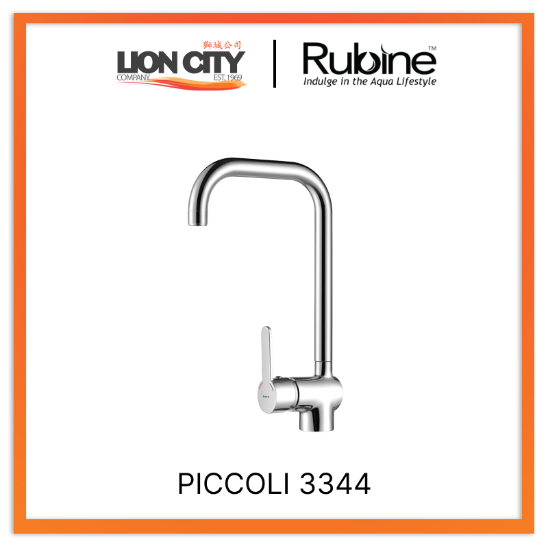Rubine Sink Mixer PICCOLI 3344 Hot and Cold