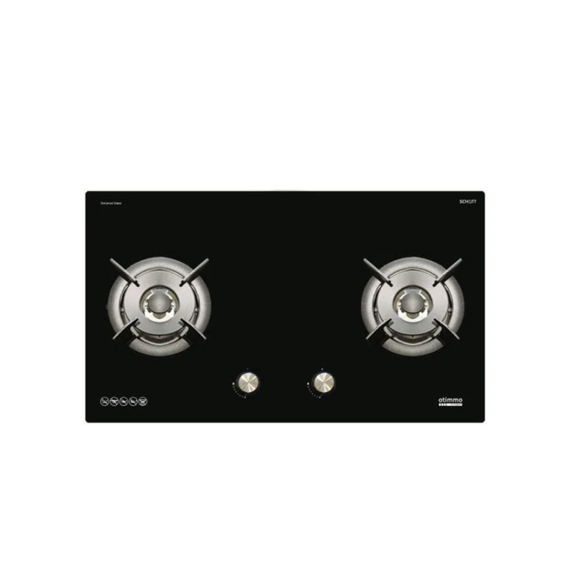 Europace ECH9148A 90cm Premium Inclined Hood + EBH6291S 2 Burner 90cm Gas Cooker Hob (Schott Glass)